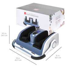 Load image into Gallery viewer, Air Compression Shiatsu Calf &amp; Foot Therapeutic Massager w/ Heat, Rollers
