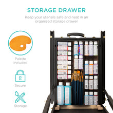 Load image into Gallery viewer, Portable Folding French Style Easel Tripod Stand w/ Drawer, Palette
