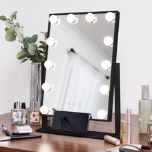 Load image into Gallery viewer, Hollywood Makeup Vanity Mirror w/ Smart Touch, Phone Holder, 12 LED Lights
