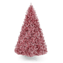 Load image into Gallery viewer, Pink Artificial Tinsel Christmas Tree w/ Foldable Stand
