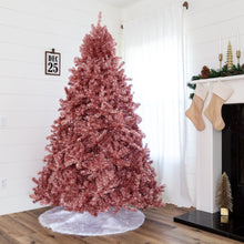 Load image into Gallery viewer, Pink Artificial Tinsel Christmas Tree w/ Foldable Stand
