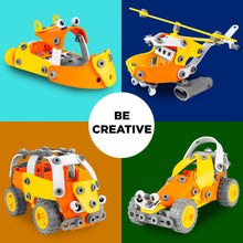 Load image into Gallery viewer, Kids 147-Piece 5-in-1 Educational STEM Building Toy Kit Vehicle Play Set
