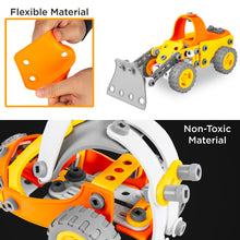 Load image into Gallery viewer, Kids 147-Piece 5-in-1 Educational STEM Building Toy Kit Vehicle Play Set
