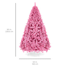 Load image into Gallery viewer, Pink Artificial Fir Christmas Tree w/ Foldable Stand
