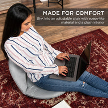 Load image into Gallery viewer, Multipurpose Adjustable Floor Chair w/ Machine-Washable Microfiber Cover
