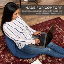 Load image into Gallery viewer, Multipurpose Adjustable Floor Chair w/ Machine-Washable Microfiber Cover
