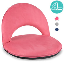 Load image into Gallery viewer, Multipurpose Adjustable Floor Chair w/ Machine-Washable Microfiber Cover
