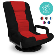 Load image into Gallery viewer, Gaming Floor Chair w/ 360-Degree Swivel, Armrest, Adjustable Backrest
