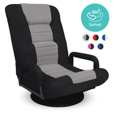 Load image into Gallery viewer, Gaming Floor Chair w/ 360-Degree Swivel, Armrest, Adjustable Backrest

