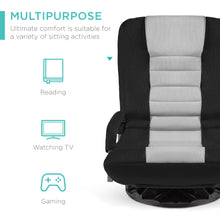 Load image into Gallery viewer, Gaming Floor Chair w/ 360-Degree Swivel, Armrest, Adjustable Backrest
