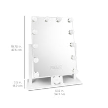 Load image into Gallery viewer, Hollywood Vanity Mirror w/ Bluetooth Speakers, 3 Color Temps, Phone Stand
