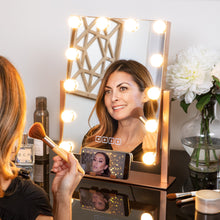 Load image into Gallery viewer, Hollywood Vanity Mirror w/ Bluetooth Speakers, 3 Color Temps, Phone Stand
