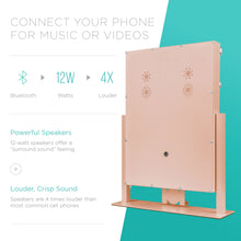 Load image into Gallery viewer, Hollywood Vanity Mirror w/ Bluetooth Speakers, 3 Color Temps, Phone Stand
