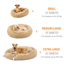 Load image into Gallery viewer, Self-Warming Shag Fur Calming Pet Bed w/ Water-Resistant Lining
