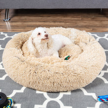 Load image into Gallery viewer, Self-Warming Shag Fur Calming Pet Bed w/ Water-Resistant Lining

