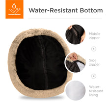 Load image into Gallery viewer, Self-Warming Shag Fur Calming Pet Bed w/ Water-Resistant Lining
