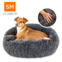 Load image into Gallery viewer, Self-Warming Shag Fur Calming Pet Bed w/ Water-Resistant Lining

