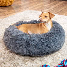 Load image into Gallery viewer, Self-Warming Shag Fur Calming Pet Bed w/ Water-Resistant Lining
