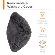 Load image into Gallery viewer, Self-Warming Shag Fur Calming Pet Bed w/ Water-Resistant Lining
