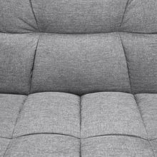 Load image into Gallery viewer, Convertible Linen Tufted Futon w/ 2 Plush Pillows, Split-Back Design

