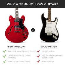 Load image into Gallery viewer, All-Inclusive Semi-Hollow Body Electric Guitar Set
