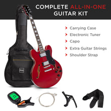 Load image into Gallery viewer, All-Inclusive Semi-Hollow Body Electric Guitar Set
