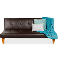 Load image into Gallery viewer, Convertible Lounge Futon Sofa Bed w/ Adjustable Back, Tufted Design
