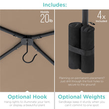 Load image into Gallery viewer, Gazebo Canopy w/ Weighted Bags
