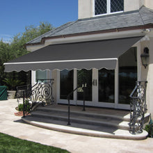 Load image into Gallery viewer, Retractable Patio Awning w/ Aluminum Frame, Crank Handle, 98x80in
