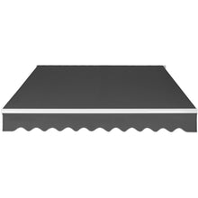 Load image into Gallery viewer, Retractable Patio Awning w/ Aluminum Frame, Crank Handle, 98x80in
