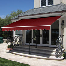 Load image into Gallery viewer, Retractable Patio Awning w/ Aluminum Frame, Crank Handle, 98x80in
