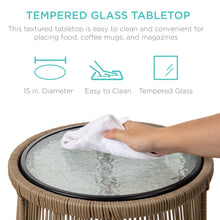 Load image into Gallery viewer, Rope Woven Sectional, L-Shape Sofa Set w/ Detachable Lounger, Table
