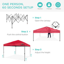 Load image into Gallery viewer, One-Person Setup Instant Pop Up Canopy w/ Wheeled Bag
