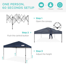 Load image into Gallery viewer, One-Person Setup Instant Pop Up Canopy w/ Wheeled Bag
