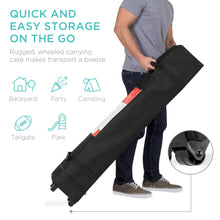 Load image into Gallery viewer, One-Person Setup Instant Pop Up Canopy w/ Wheeled Bag
