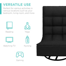 Load image into Gallery viewer, Folding Floor Gaming Chair w/ 360-Degree Swivel, 4 Adjustable Positions
