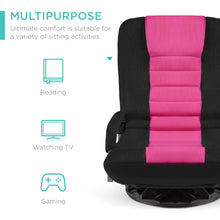 Load image into Gallery viewer, Gaming Floor Chair w/ 360-Degree Swivel, Armrest, Adjustable Backrest
